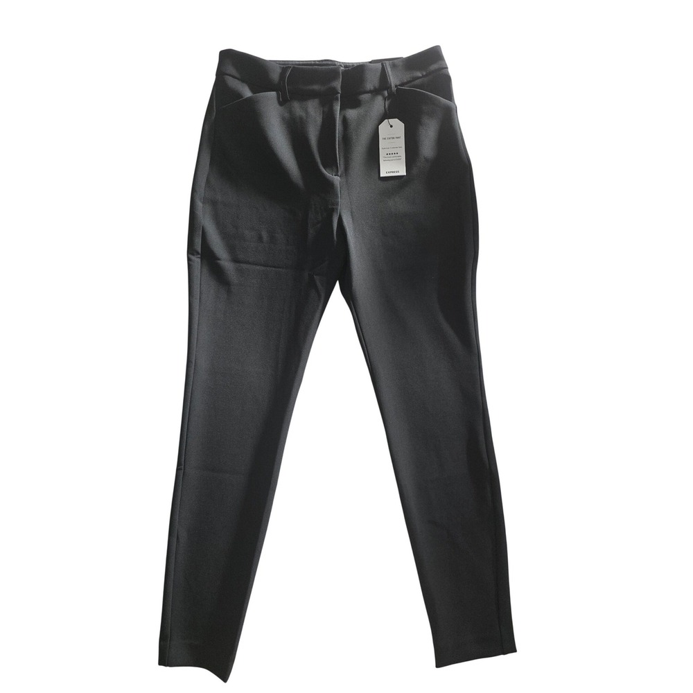 Express The Editor Pant Womens 6R Black High Rise Skinny Dress Pants NWT